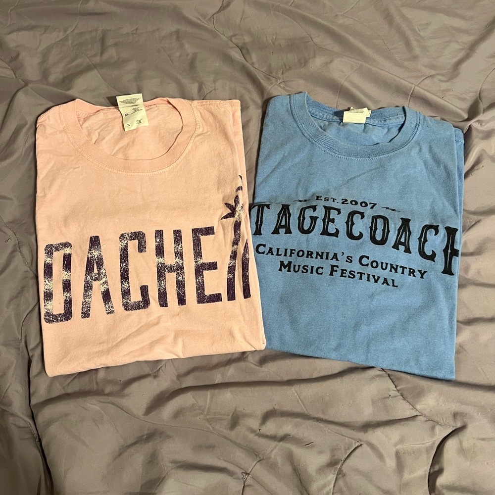 2 T-Shirts Coachella and Stagecoach